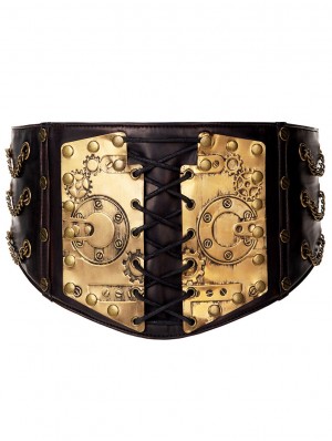Gothic Handmade Studded Bonded Leather Belt