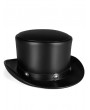 Black/Brown Vintage Industrial Style PU Leather Unisex Gothic Bowler Hat