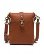 Brown Vintage Metal Buckle Leather Shoulder Messenger Bag