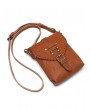 Brown Vintage Metal Buckle Leather Shoulder Messenger Bag