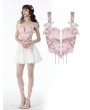 Dark in Love Princess Pink Sweet Heart Shaped Front Strap Top for Women