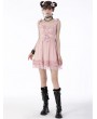 Dark in Love Pink Doll Cute Chiffon Frilly Bowknot Short Strap Dress