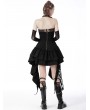 Dark in Love Black Gothic Irregular Frilly Short Party Dress