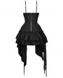 Dark in Love Black Gothic Irregular Frilly Short Party Dress