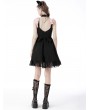 Dark in Love Black and Pink Bow Heart Gothic Lolita Sleeveless Rock Doll Dress