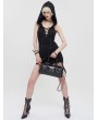 Devil Fashion Black Gothic Punk PU Leather Skull Rivet Handbag