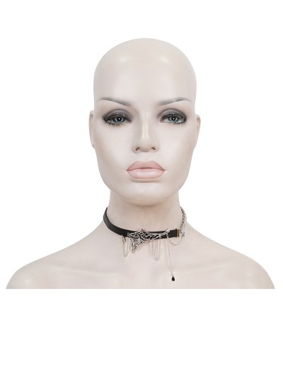 Devil Fashion Black Gothic Punk Chain Pendant Choker Necklace