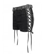 Devil Fashion Black Gothic Punk Side Lace-Up Hot Short Pants for Women