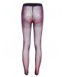 Devil Fashion Purple Gothic Transparent Gauze Soft Leggings for Women