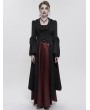 Eva Lady Black Gothic Retro Long Tail Coat for Women