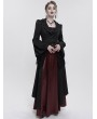 Eva Lady Black Gothic Retro Long Tail Coat for Women