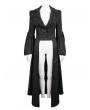 Eva Lady Black Gothic Retro Long Tail Coat for Women