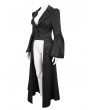 Eva Lady Black Gothic Retro Long Tail Coat for Women