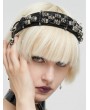 Devil Fashion Black and Silver Skull Gothic Punk Fashion Headband for Women