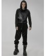 Punk Rave Black Gothic Punk Post Apocalyptic Corduroy Long Pants for Men