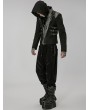 Punk Rave Black Gothic Punk Post Apocalyptic Corduroy Long Pants for Men