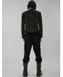 Punk Rave Black Gothic Punk Post Apocalyptic Corduroy Long Pants for Men