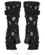 Punk Rave Black Gothic Punk Holes Denim Gloves for Men