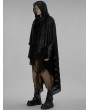 Punk Rave Black Gothic Post Apocalyptic Gauze Scarf for Men