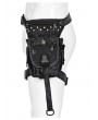 Punk Rave Black Gothic Decadent Post Doomsday Waist Bag with Thigh Belt