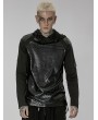 Punk Rave Dark Gothic Punk Daily Wear Long Sleeve Hooded T-Shirt for Men