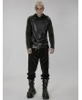 Punk Rave Dark Gothic Punk Daily Wear Long Sleeve Hooded T-Shirt for Men