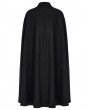 Punk Rave Black Vintage Gothic Gorgeous Faux Wool Lapel Long Slit Cloak for Men