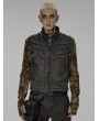 Punk Rave Gray Gothic Punk Post Apocalyptic Style Fit Vest for Men