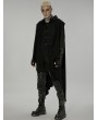 Punk Rave Dark Gothic Irregular Gauze Loose Long Sweatshirt Vest for Men