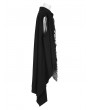 Punk Rave Dark Gothic Irregular Gauze Loose Long Sweatshirt Vest for Men