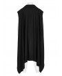 Punk Rave Dark Gothic Irregular Gauze Loose Long Sweatshirt Vest for Men