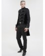 Devil Fashion Black Retro Gothic Patterned Wedding Party Tailcoat for Men