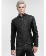 Devil Fashion Black Gothic Punk Rock Daily Wear Short Jacket for Men