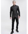 Devil Fashion Black Gothic Punk Rock Daily Wear Short Jacket for Men