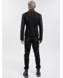 Devil Fashion Black Gothic Punk Rock Daily Wear Short Jacket for Men