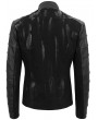 Devil Fashion Black Gothic Punk Rock Daily Wear Short Jacket for Men