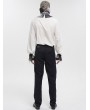 Devil Fashion Black Gothic Vintage Jacquard Party Long Pants for Men