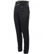 Devil Fashion Black Gothic Vintage Jacquard Party Long Pants for Men