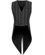 Devil Fashion Black Stripe Gothic Vintage Party Tailed Waistcoat for Men