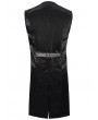 Devil Fashion Grey and Black Gothic Retro Jacquard Tailed Waistcoat for Men
