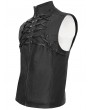 Devil Fashion Black Gothic Punk Stylish Daily Wear Vest Top for Men