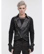 Devil Fashion Black Gothic Punk Short Vest for Men