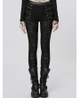 Punk Rave Black Gothic Punk Decayed Daily Wear Leggings for Women