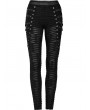 Punk Rave Black Gothic Punk Decayed Daily Wear Leggings for Women