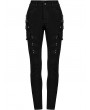 Punk Rave Black Gothic Punk Daily Wear Long Tight Jeans for Women