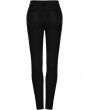 Punk Rave Black Gothic Punk Hollow-Out Mesh Spliced Long Pants for Women