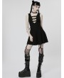 Punk Rave Black Gothic Cyber Sexy Sleeveless Short A-Line Dress