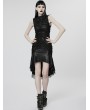 Punk Rave Black Gothic Sexy Elegant Sleeveless Slim Fishtail Dress
