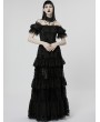 Punk Rave Black Gothic Vintage Gorgeous Lace Long Victorian Party Dress