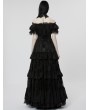 Punk Rave Black Gothic Vintage Gorgeous Lace Long Victorian Party Dress